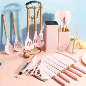 Ensemble de cuisine en silicone avec cuillère à mesure