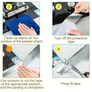 Ruban adhésif aluminium résistant à l'huile, idéal pour l'isolation