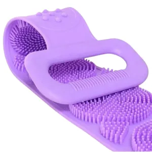 Brosse exfoliante en silicone pour une peau revitalisée.