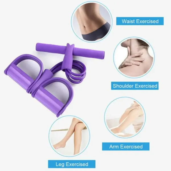 Bande de musculation multi-fonctionnelle utilisée pour des exercices de renforcement des jambes.