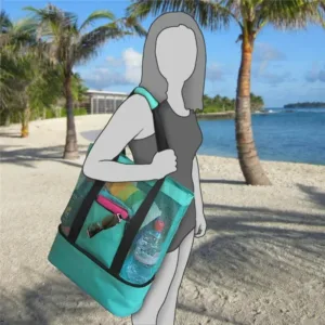 Gardez vos Boissons Fraîches avec le Compartiment Isotherme de ce Sac de Plage