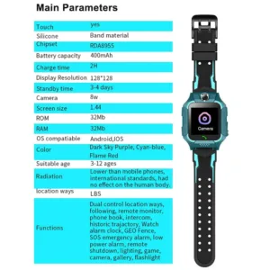 Q19 Kids Smart Watch - Compagnon Idéal pour les Enfants Aventureux