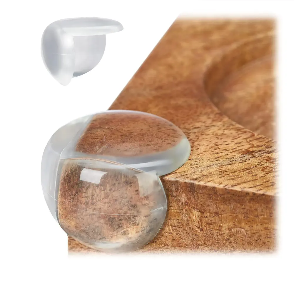 Protections D'angle Pour Enfants - Lot De 12 (8 Sphériques + 4 En L) En PVC Transparent - Antichoc Pour Coins De Meubles