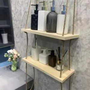 Étagère murale suspendue, parfaite pour un style maison de campagne