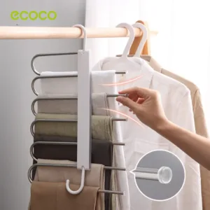 Organiseur de garde-robe pliable pour pantalons