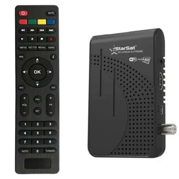 Boutons intuitifs commande Starsat SR 2090