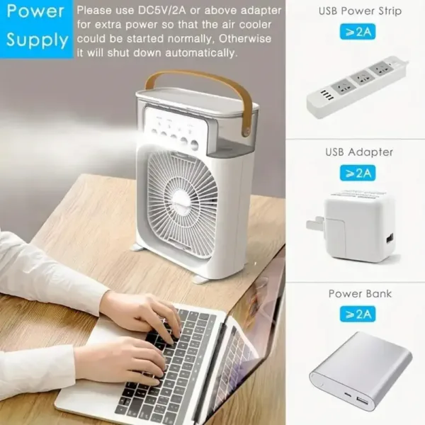 Refroidisseur d'air portable avec trois vitesses