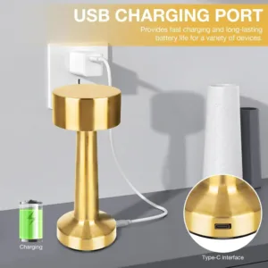 Lampe de table portable rechargeable USB