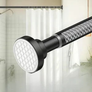 Tringle extensible en acier inoxydable pour rideaux