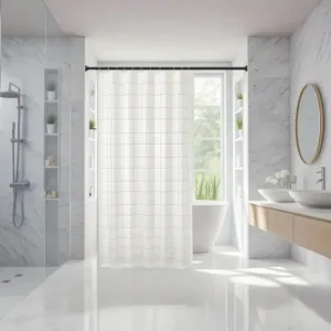 Tringle de douche sans perçage, facile à installer