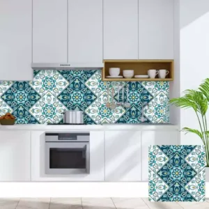 Carreaux muraux autocollants en PVC pour salle de bain