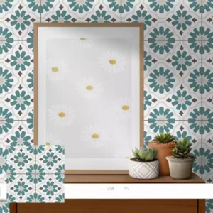 Pose de carreaux autocollants PVC pour murs
