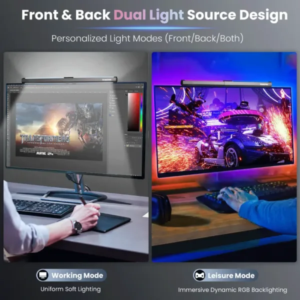 Barre lumineuse Quntis pour écran 40CM