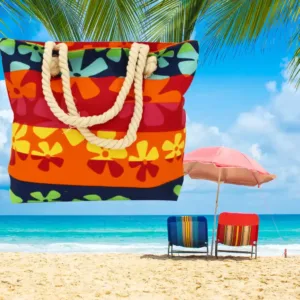 Sac fourre-tout avec poignée en corde