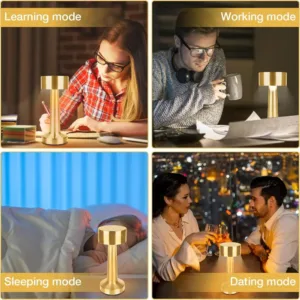 Lampe de table LED sans fil rechargeable USB