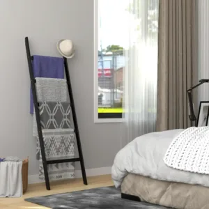 Porte serviette échelle en aluminium facile à installer.