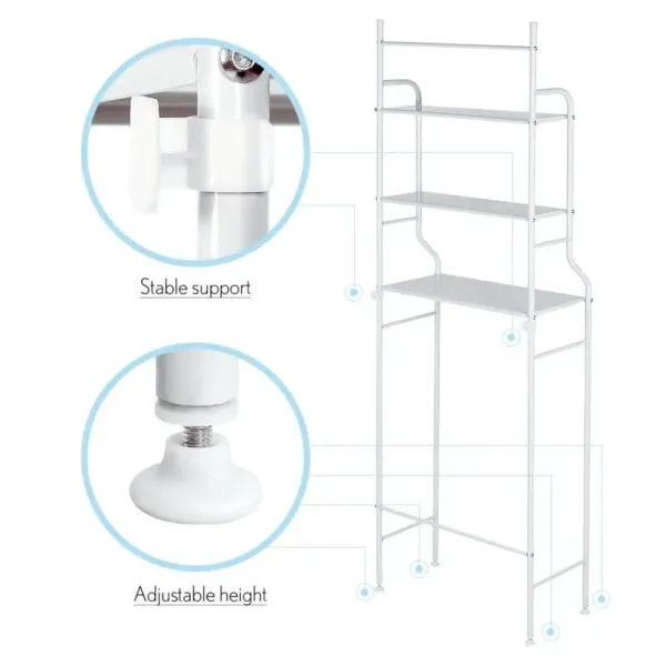 installation facile étagères toilettes