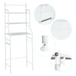 étagères de rangement salle de bain