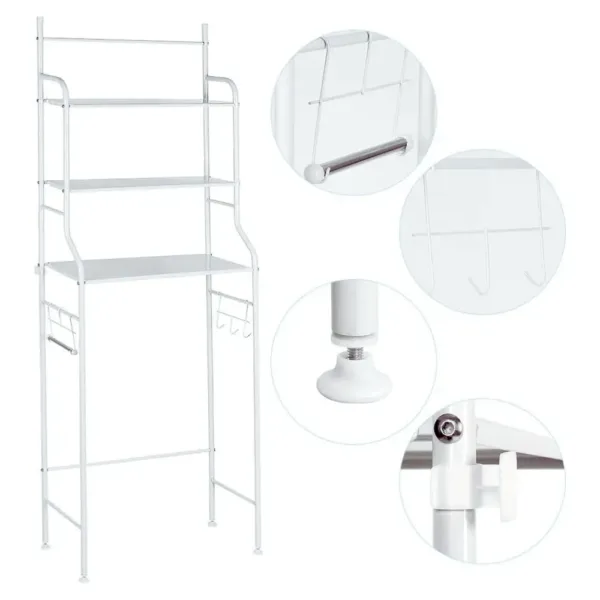 étagères de rangement salle de bain