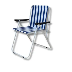 Chaise pliante confort durable bleue