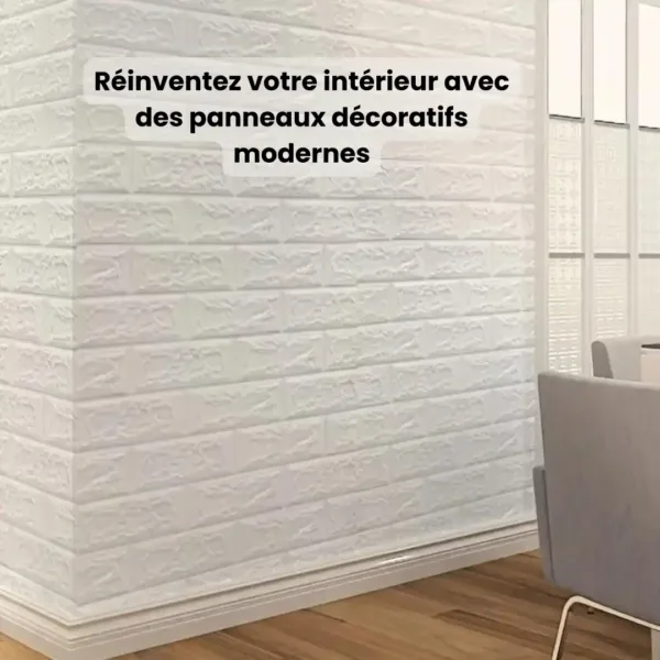 Décoration anti-humidité avec panneaux 3D