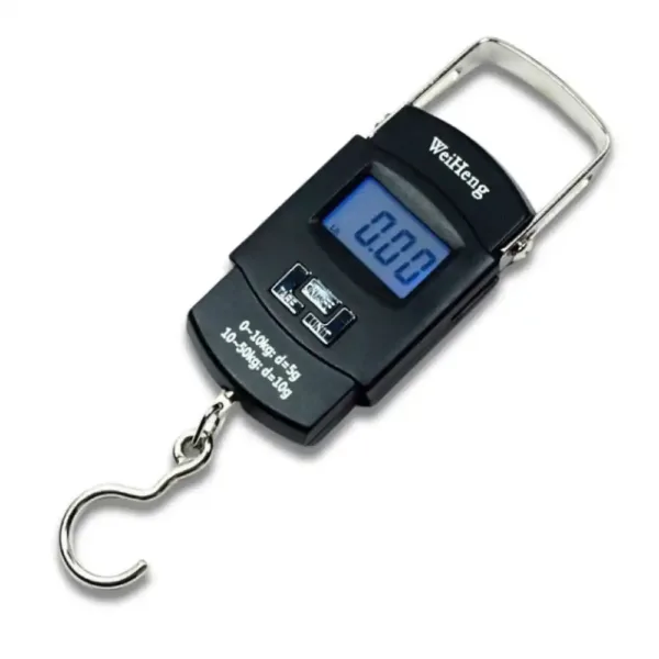 Balance électronique portable avec écran LCD pour des mesures précises en kg ou lb.