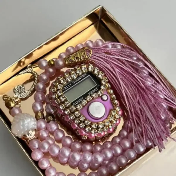 Compteur de prières traditionnel dans un coffret élégant