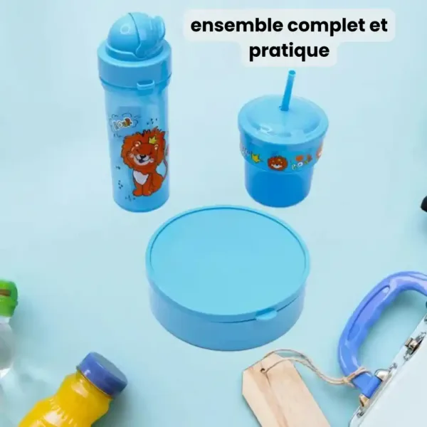 Bouteille d'eau pour enfants dans ensemble pratique