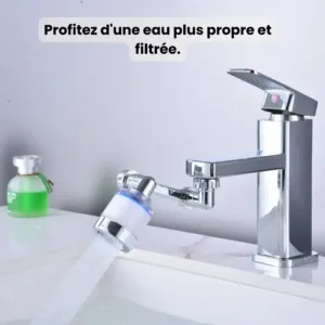 Installation du 1080° Rotating Faucet Aerator