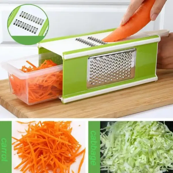 Outil de cuisine 6-en-1 pour trancher et râper