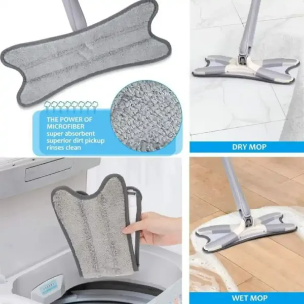 Nettoyage mains libres avec Vadrouille Microfibre X-Type