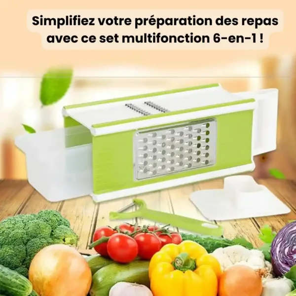 Set multifonction 6-en-1 pour couper les légumes