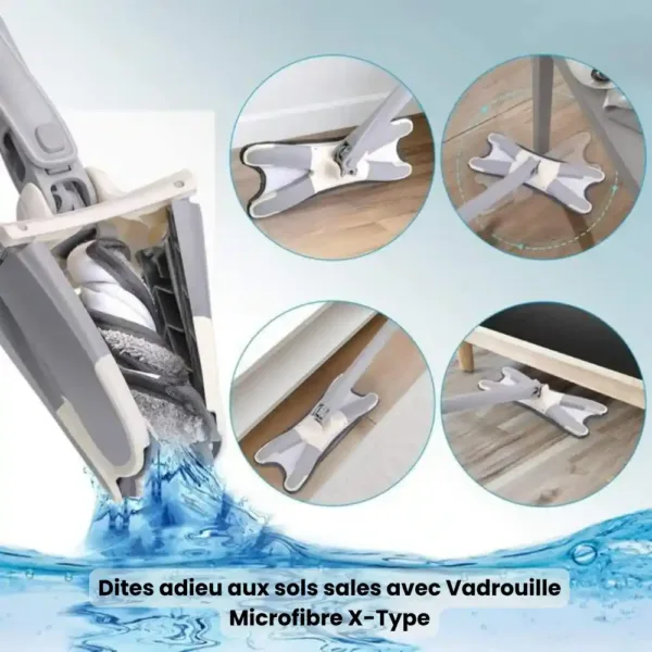 Vadrouille Microfibre X-Type en action