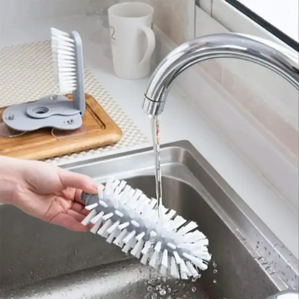 Brosse hygiénique pour bouteilles en verre
