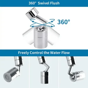 Robinet cuisine rotatif 360°