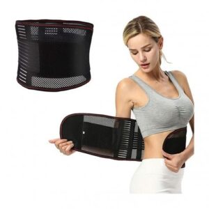 Ceinture de massage pour dos ajustable.