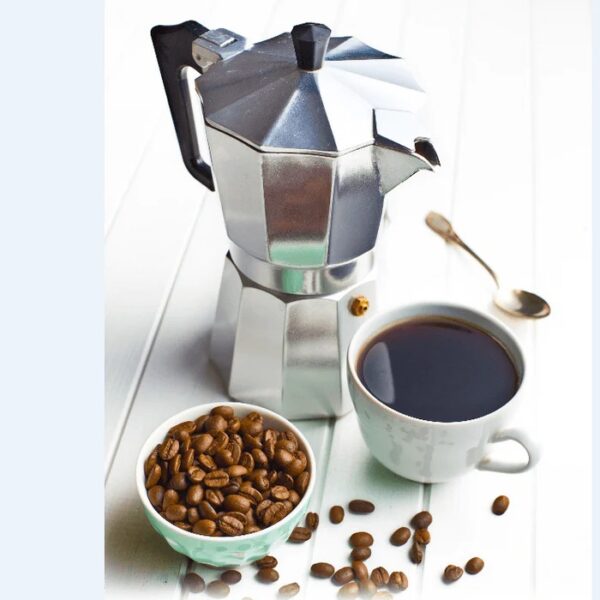 Cafetière moka aluminium 6 tasses