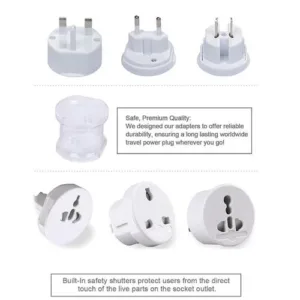 Adaptateur de voyage compatible EU, USA, UK, AUS