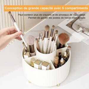 Rangement maquillage compact 6 compartiments