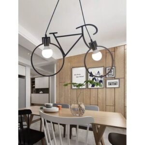 Lampe décorative de style bicyclette pour salon