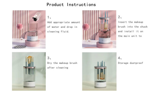 Brosse maquillage hygiène UV