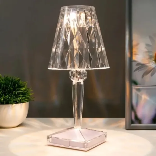 Lampe Cristal LED Rechargeable tactile