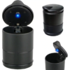 cendrier LED voiture noir compact