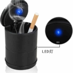 Cendrier LED Pour Voiture Couleur Noir