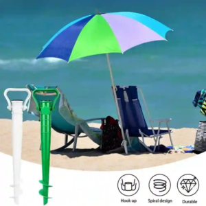 Tarière parasol plage installation facile